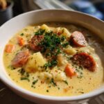 Cauliflower Soup with Sausage