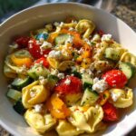 Cheese tortellini pasta salad