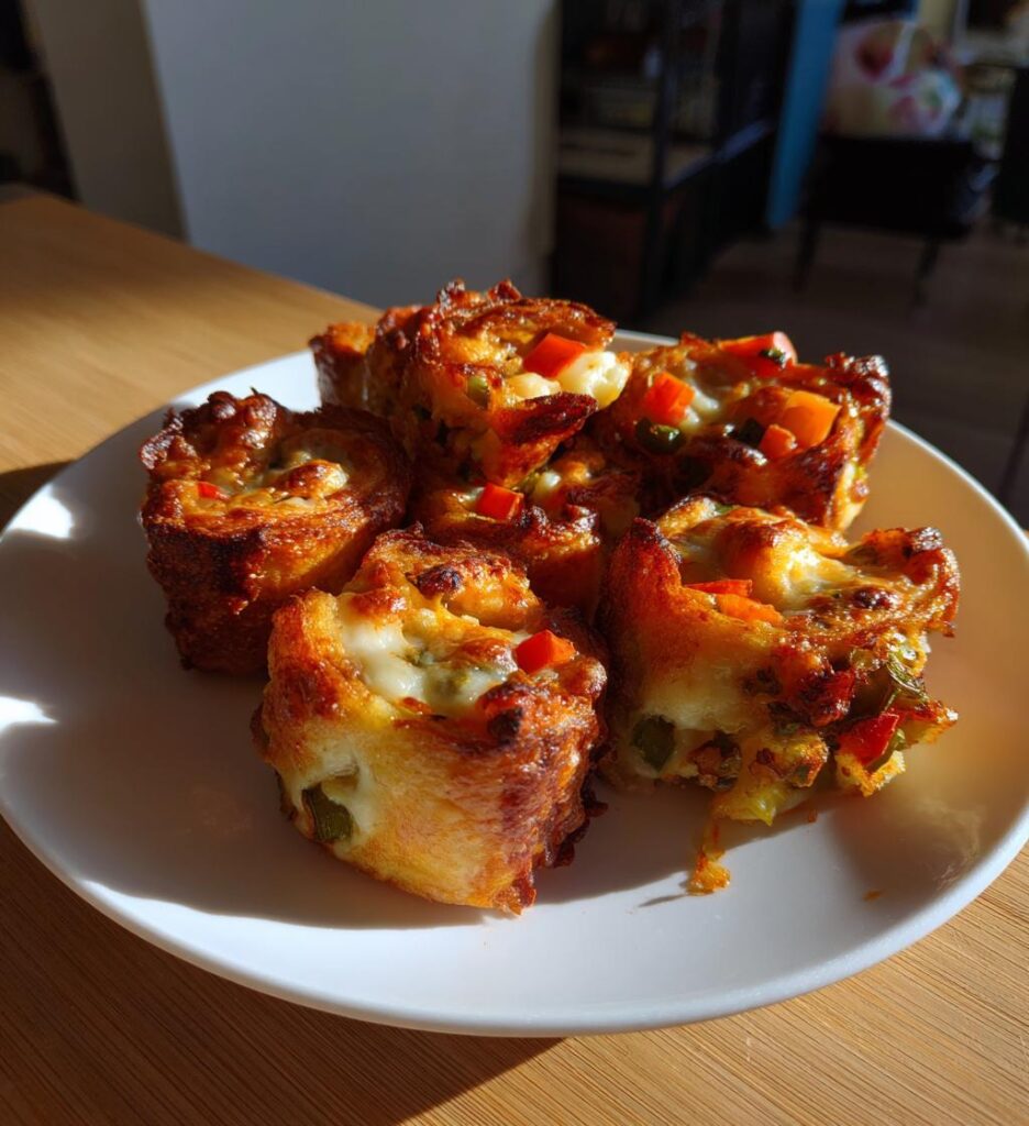 Cheesy Baked Vegetable Rolls