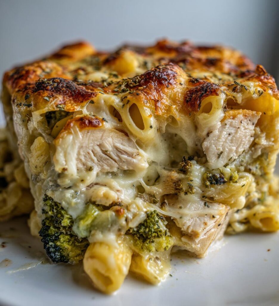Cheesy Chicken & Brussels Sprouts Pasta Bake - Beautiful Eats & Things