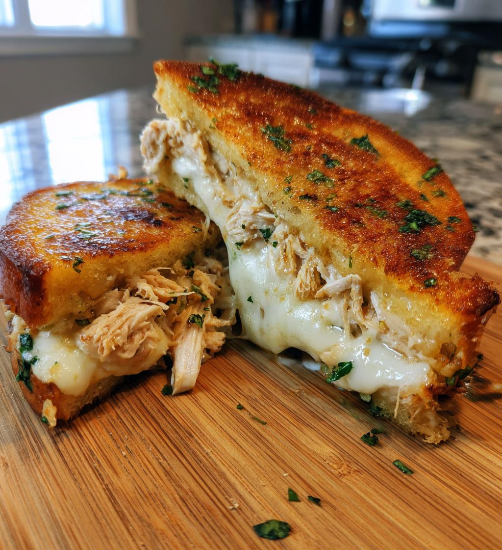 Cheesy Chicken Garlic Bread Sandwich - detail 1