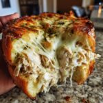 Cheesy Chicken Garlic Bread Sandwich