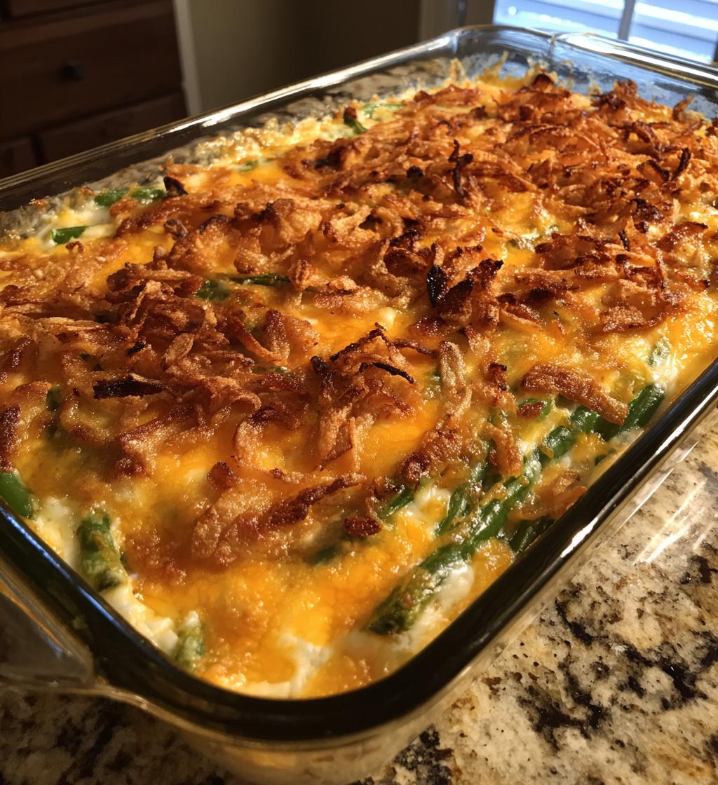 Cheesy Green Bean Casserole - detail 1