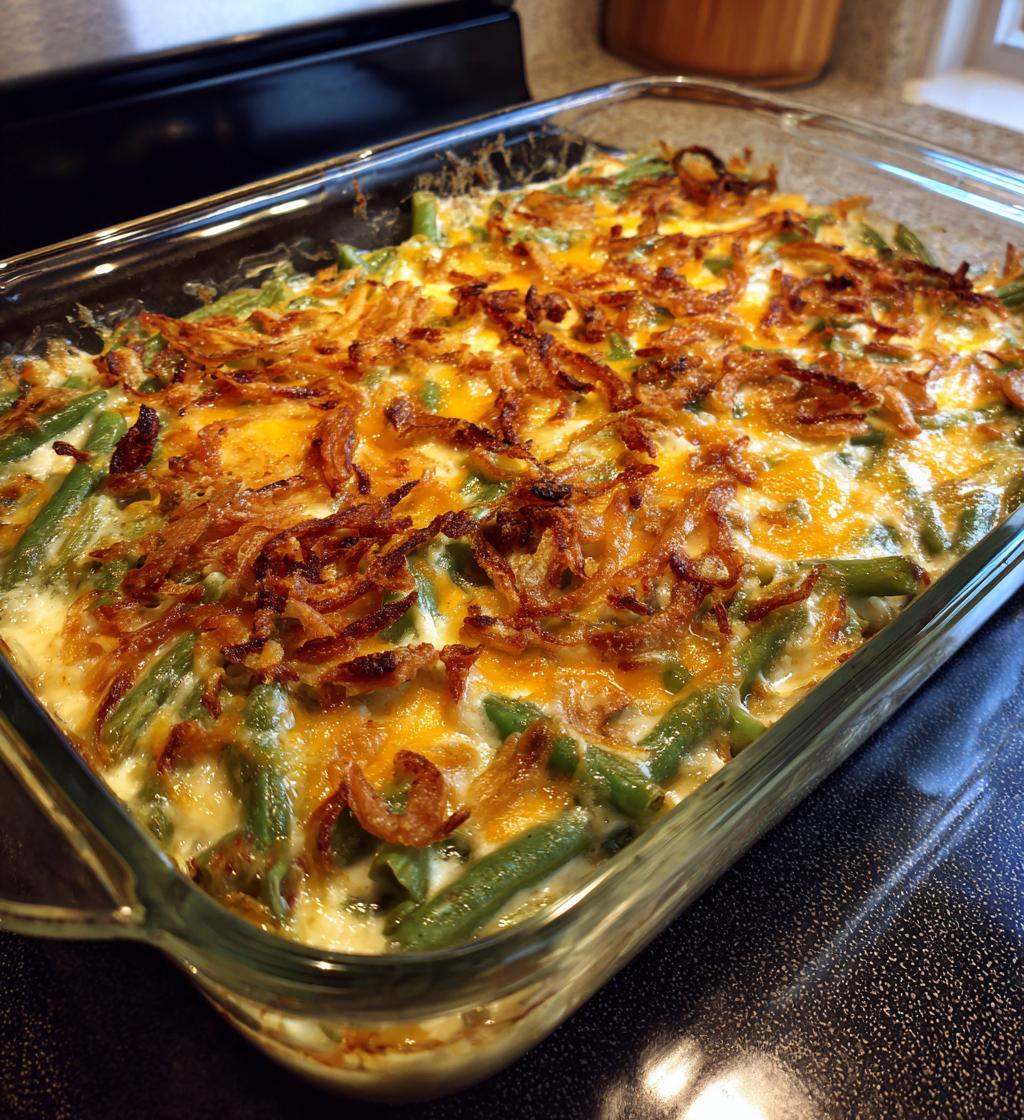 Cheesy Green Bean Casserole
