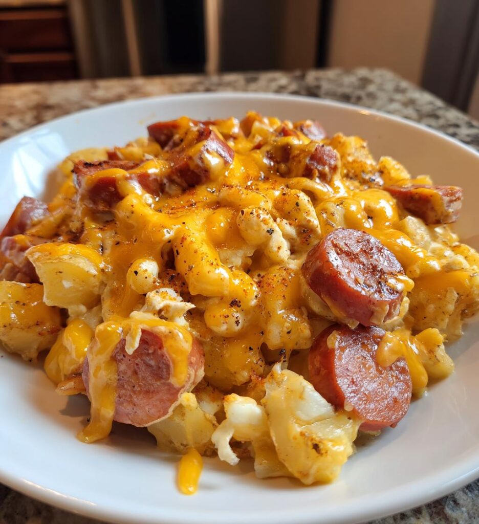 Cheesy Ranch Potatoes Smoked Sausage
