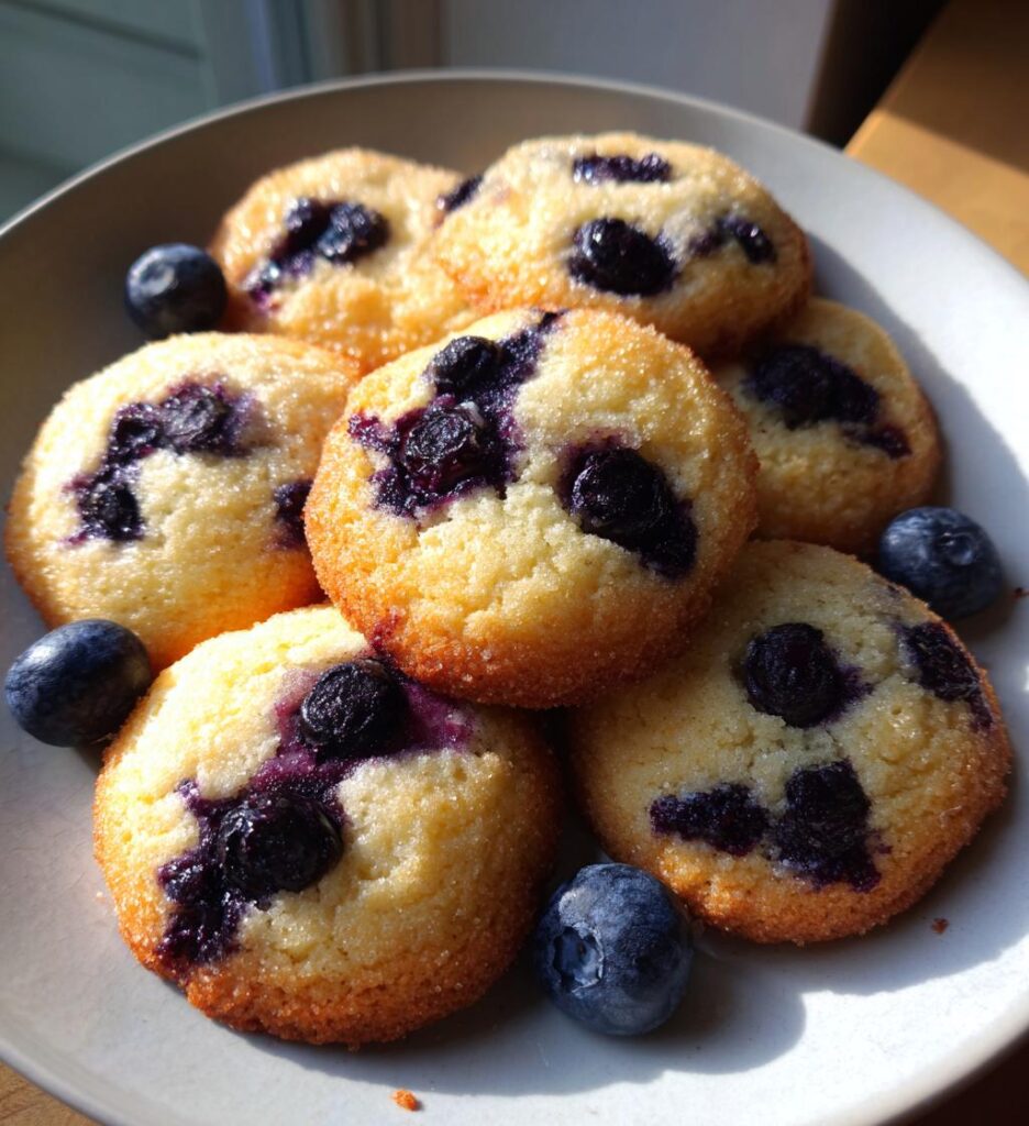 Chewy Blueberry Sugar Cookies