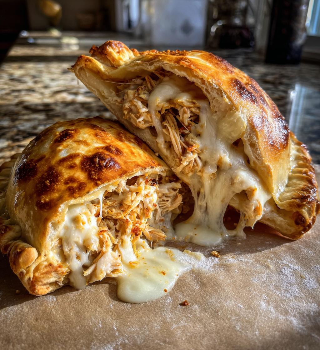 Chicken Alfredo Calzones - detail 1