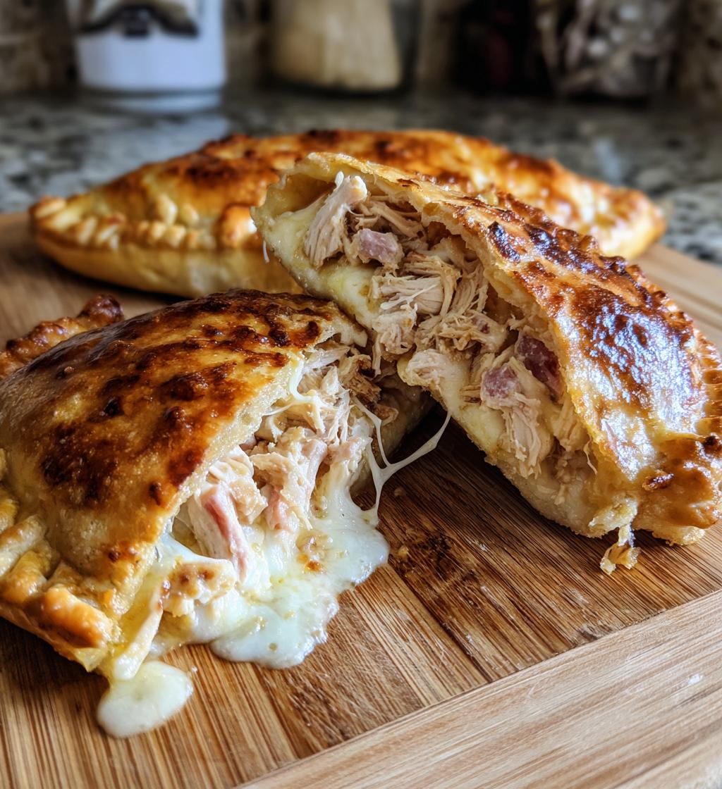 Chicken Alfredo Calzones