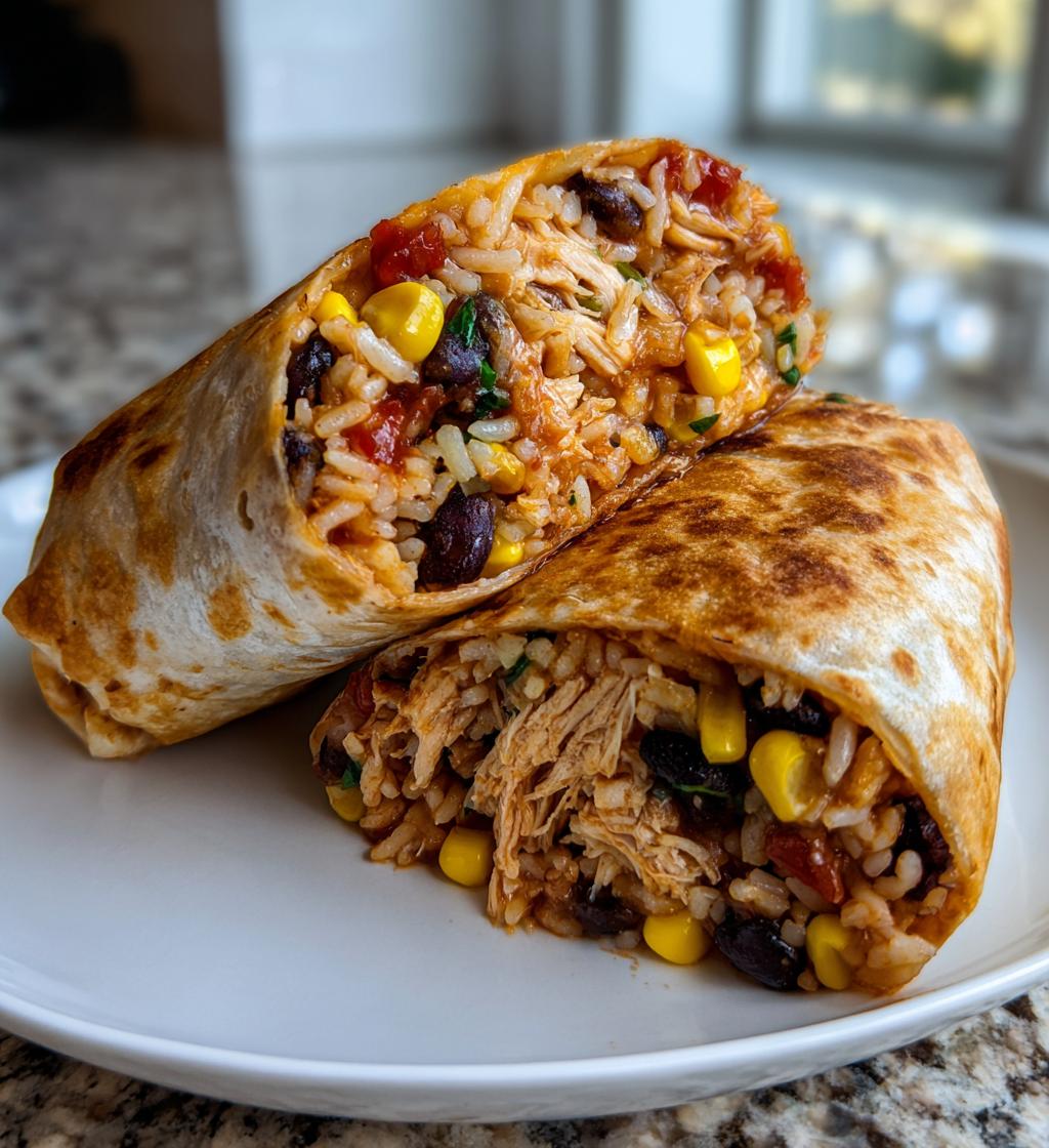 Chicken and Rice Burritos