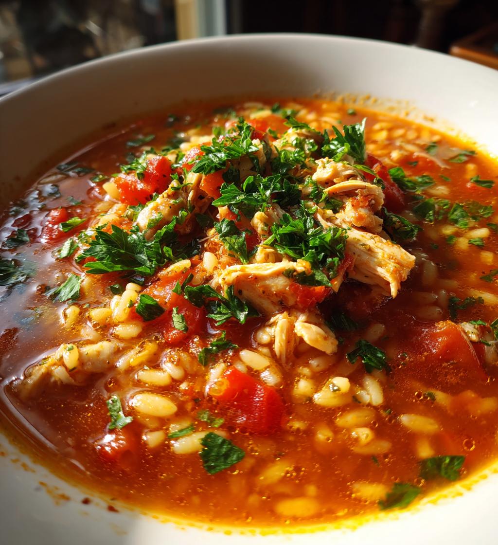Chicken Orzo Tomato Soup - detail 1
