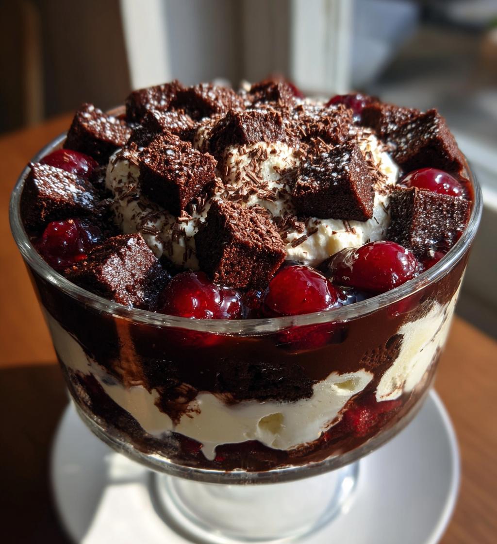 Christmas Black Forest Trifle - detail 1