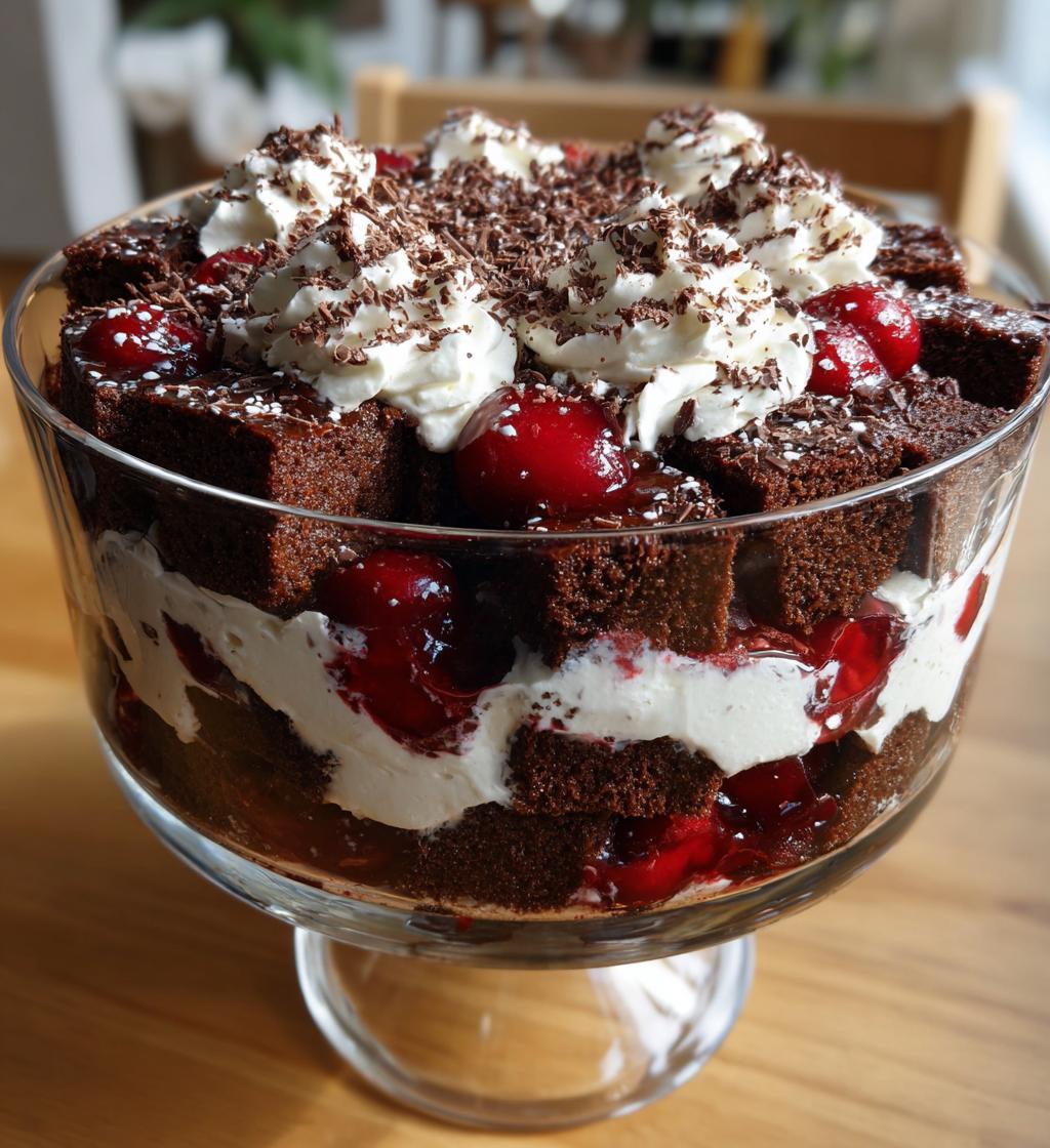 Christmas Black Forest Trifle