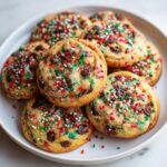 Christmas Cake Batter Cookies