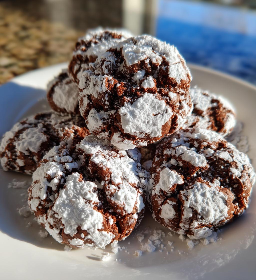Christmas Crinkle Cookies - detail 1