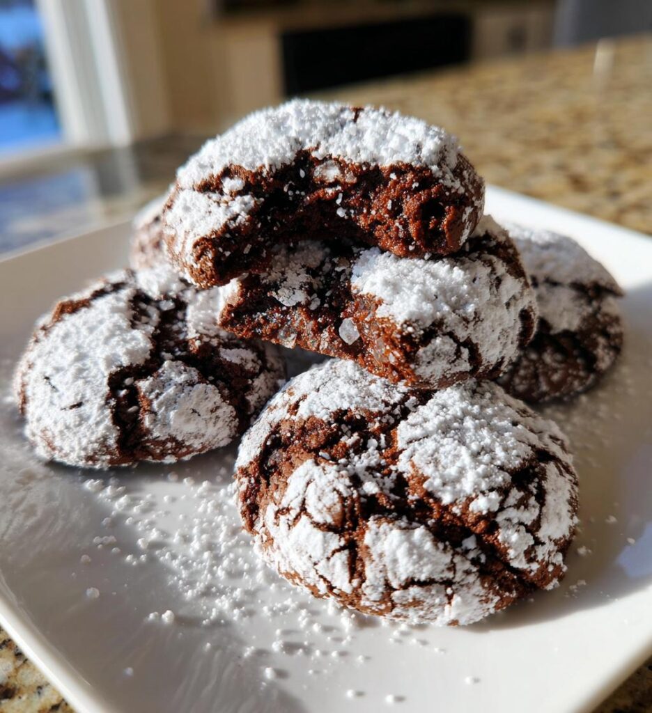 Christmas Crinkle Cookies