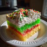 Christmas Jello Poke Cake