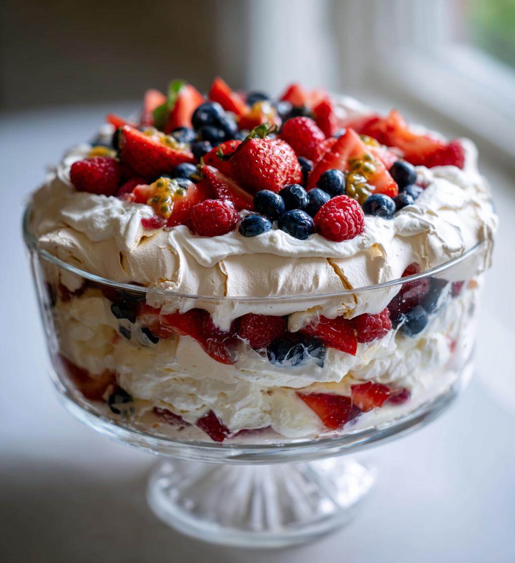 Christmas Pavlova Trifle - detail 1