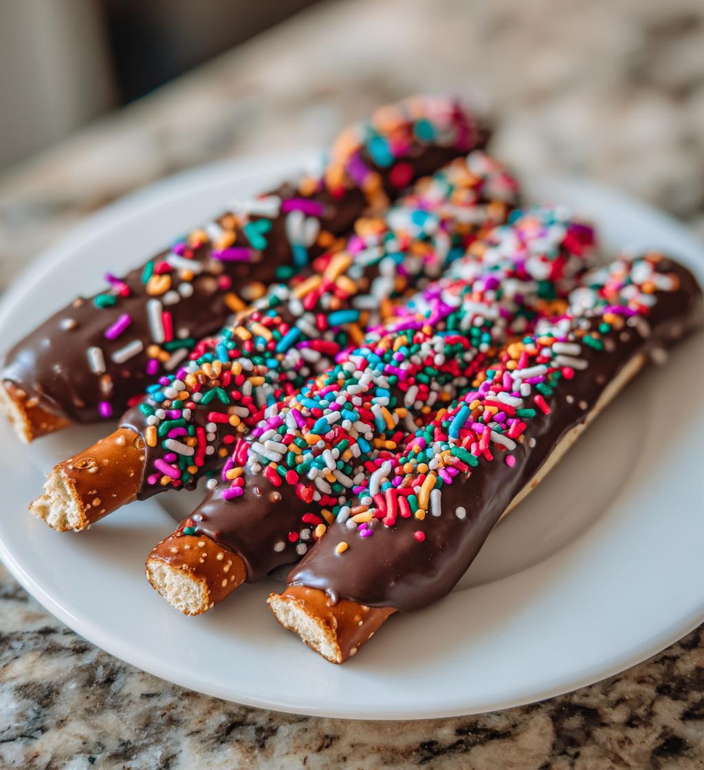 Christmas Pretzel Rods - detail 1