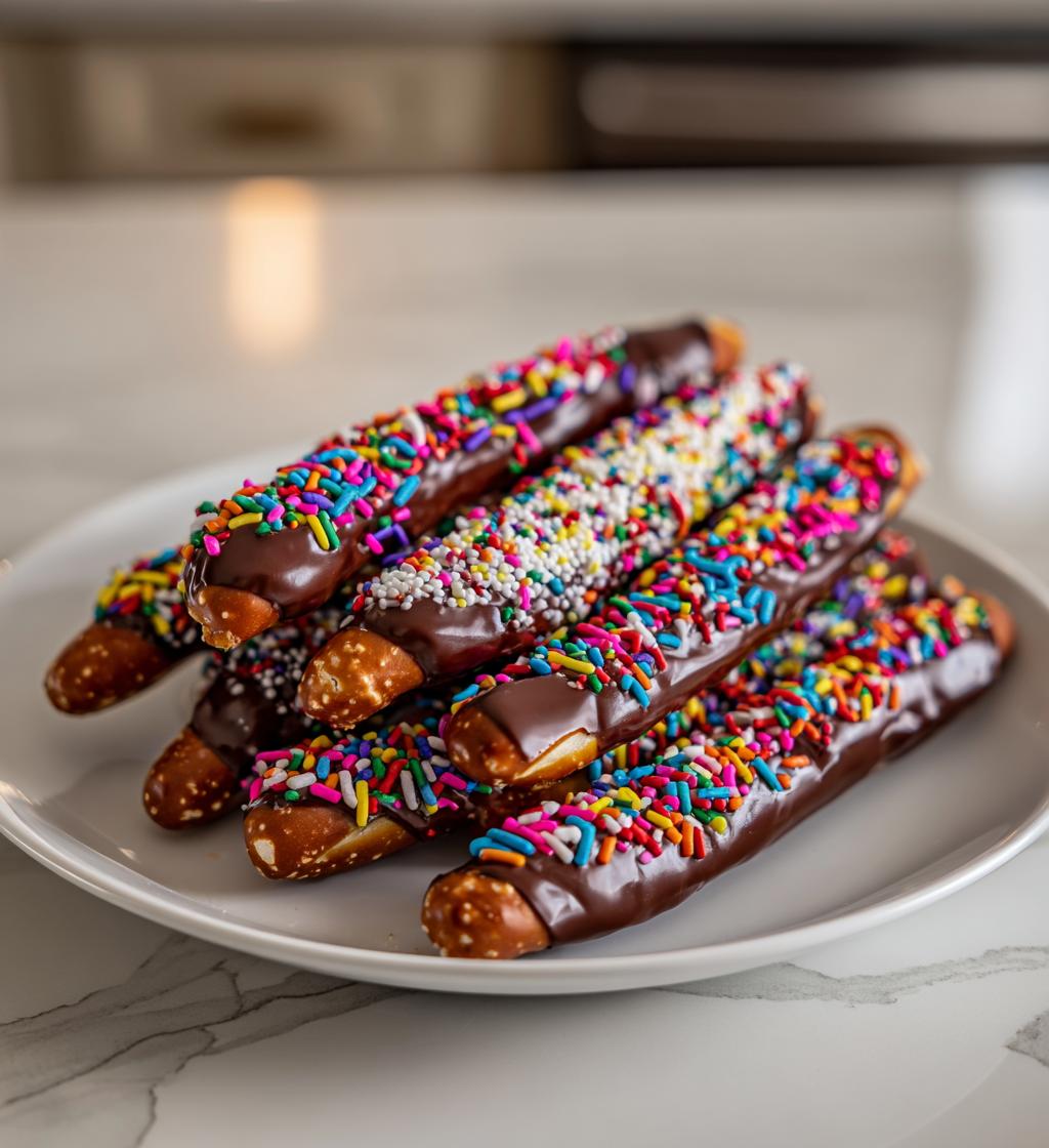 Christmas Pretzel Rods
