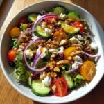 Christmas Salad with Honey Mustard Dressing