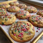 Christmas Sprinkle Pudding Cookies