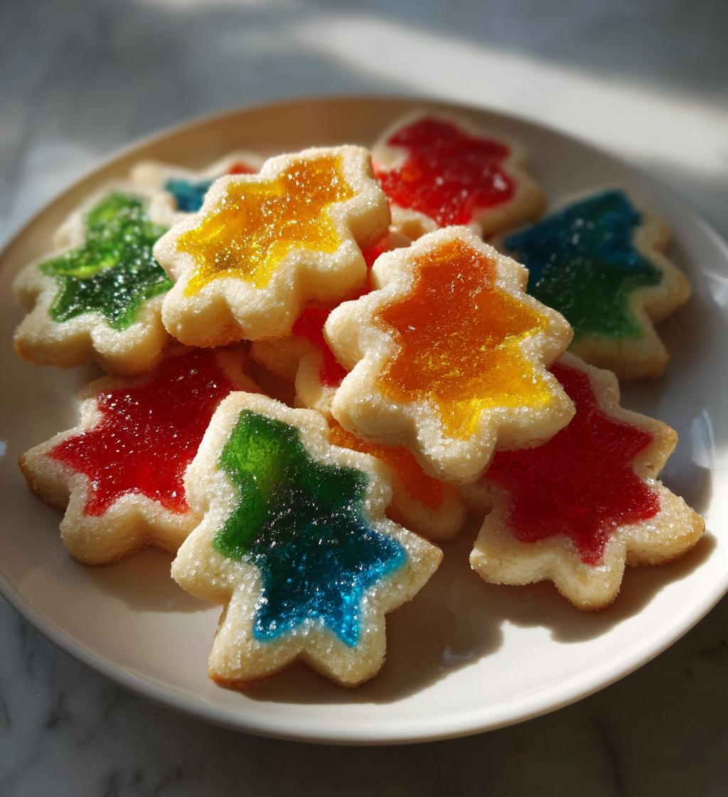 Christmas Stained Glass Cookies