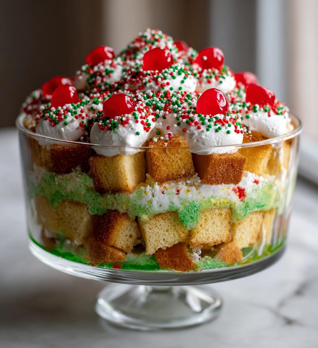 Christmas Tree Cake Trifle