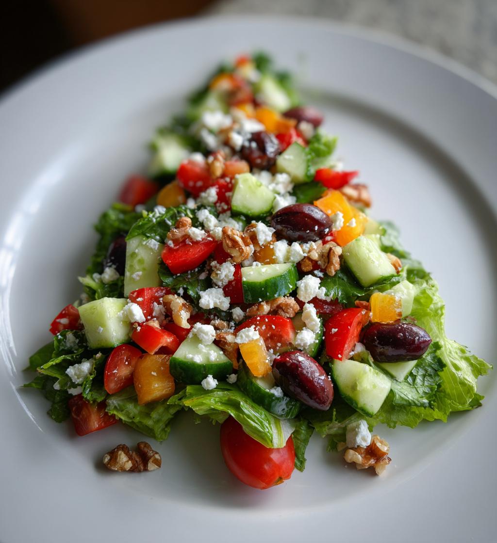 Christmas Tree Salad - detail 1