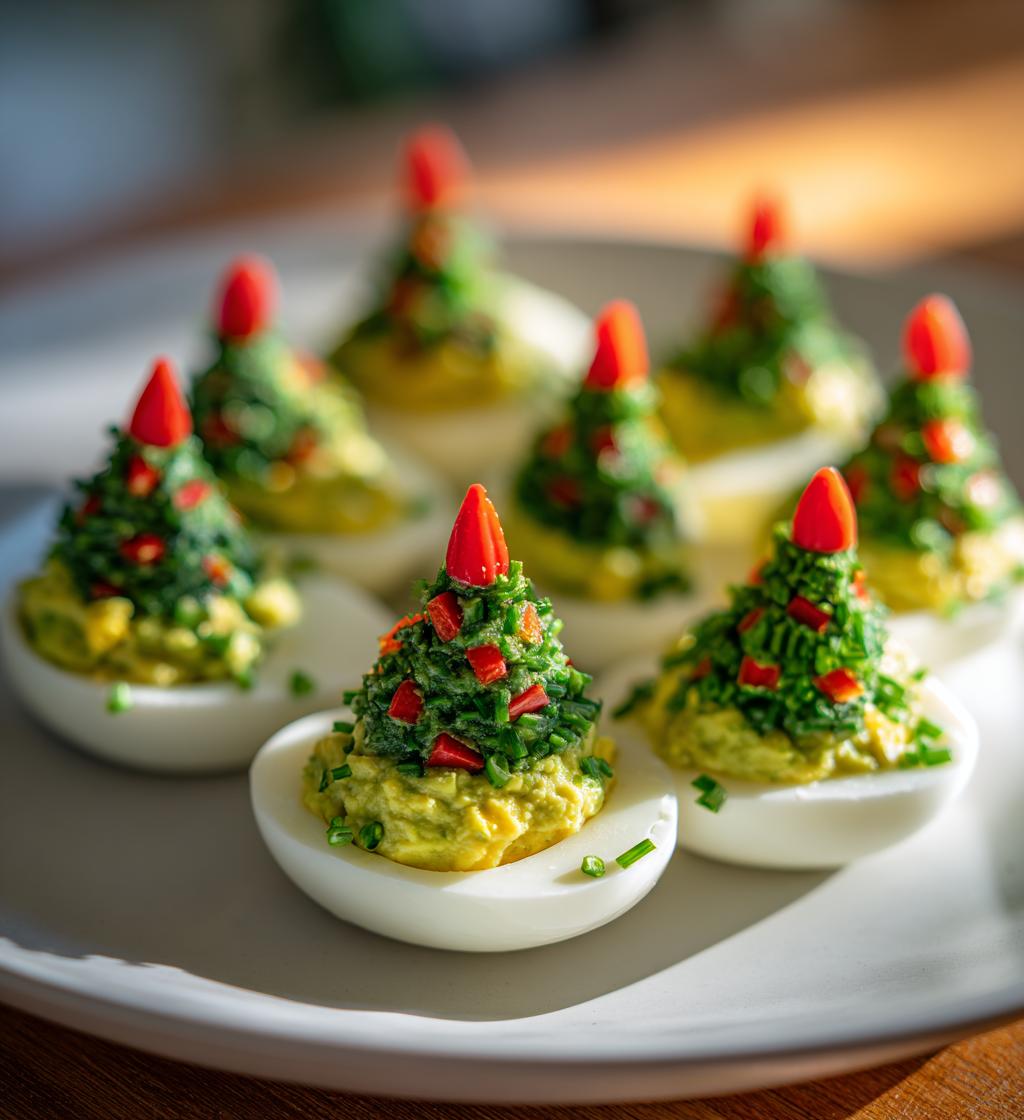 Christmas Trees Deviled Eggs - detail 1