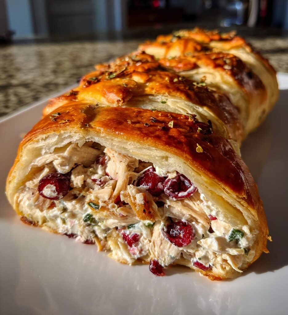 Christmas Turkey Cranberry Crescent Ring