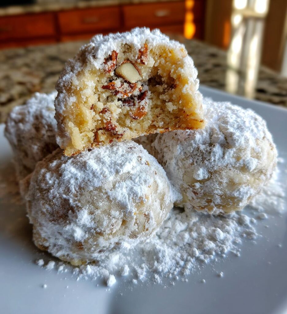 Classic Pecan Snowball Christmas Cookies