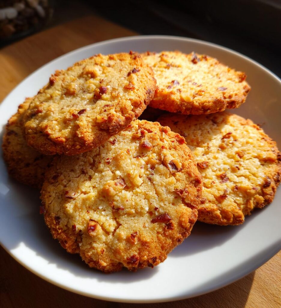 Coffee Hazelnut Shortbread Cookies