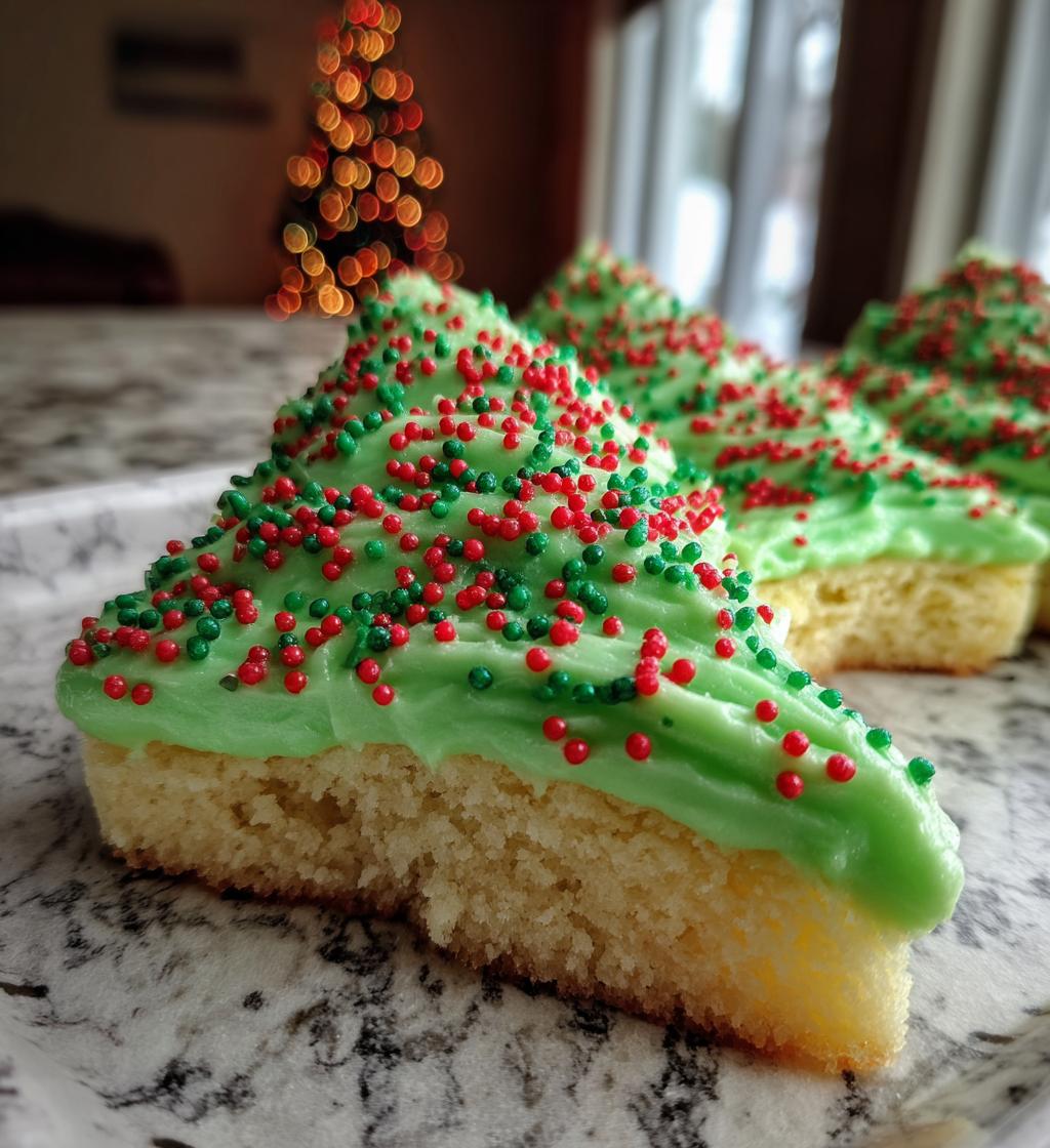 Copycat Little Debbie Christmas Tree Cake