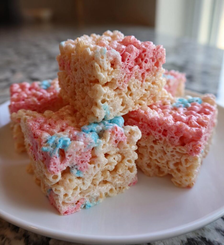 Cotton Candy Rice Krispy Treats