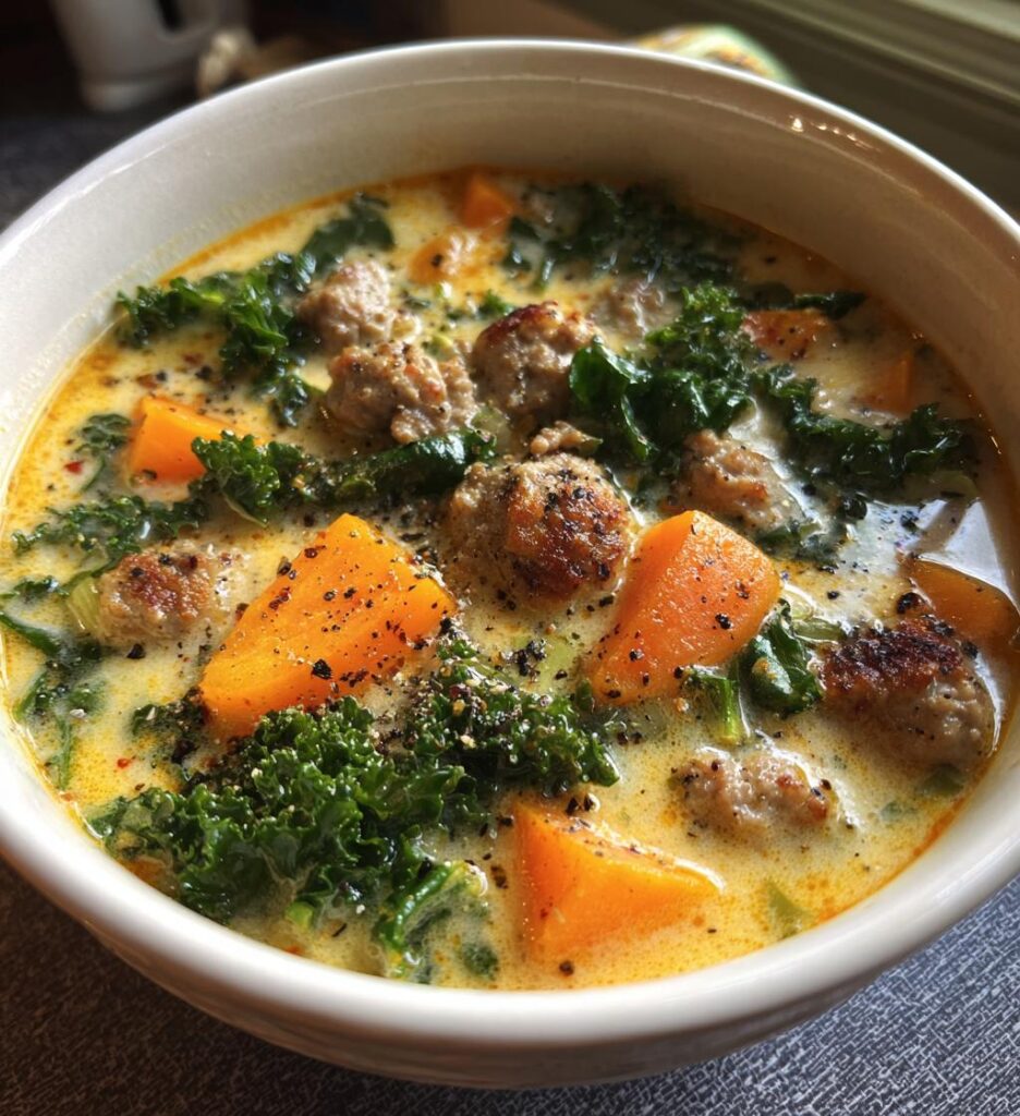 Cozy Creamy Italian Sausage Soup Recipe