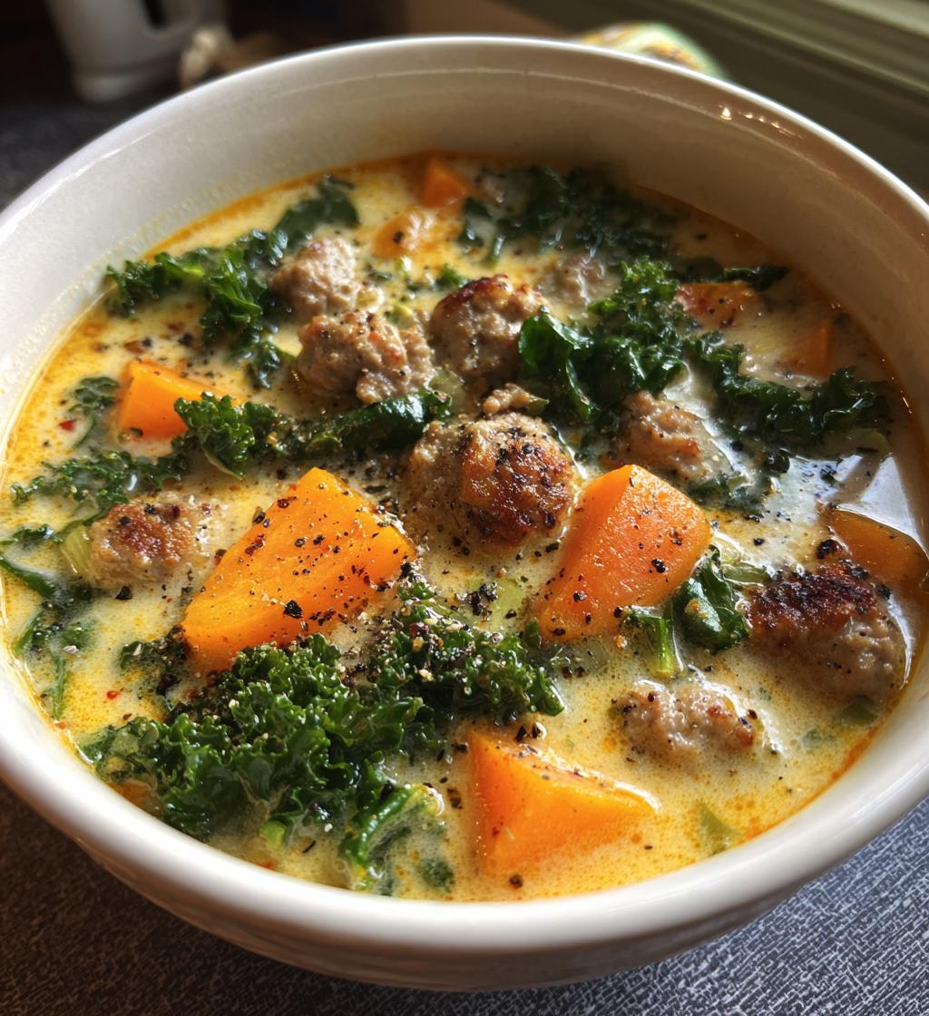 Cozy Creamy Italian Sausage Soup Recipe