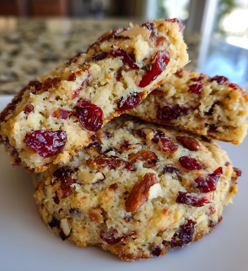 Cranberry Almond Shortbread Cookies - detail 1