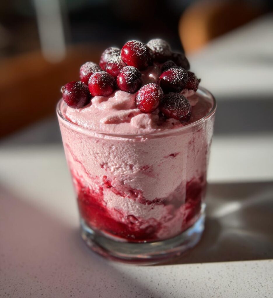 Cranberry Mousse Cups