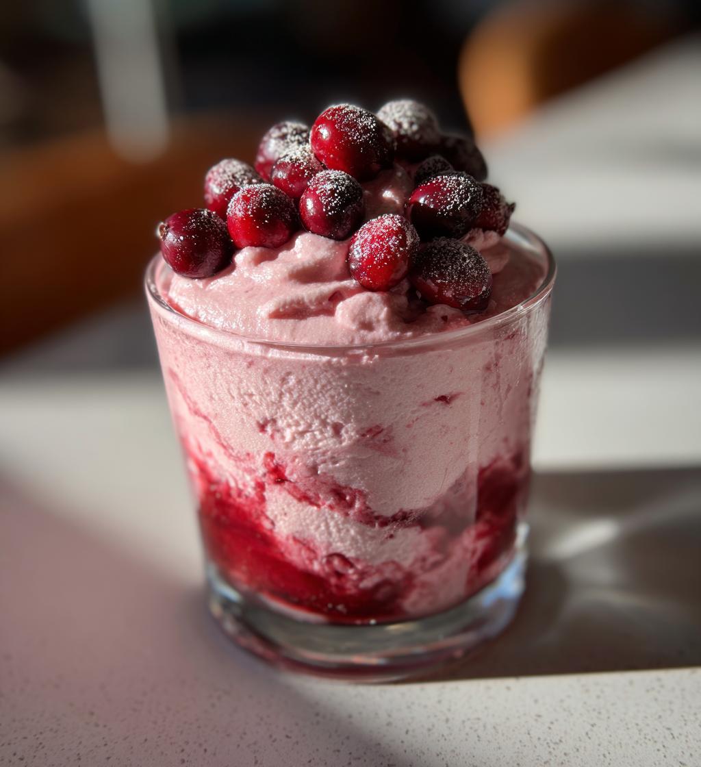 Cranberry Mousse Cups