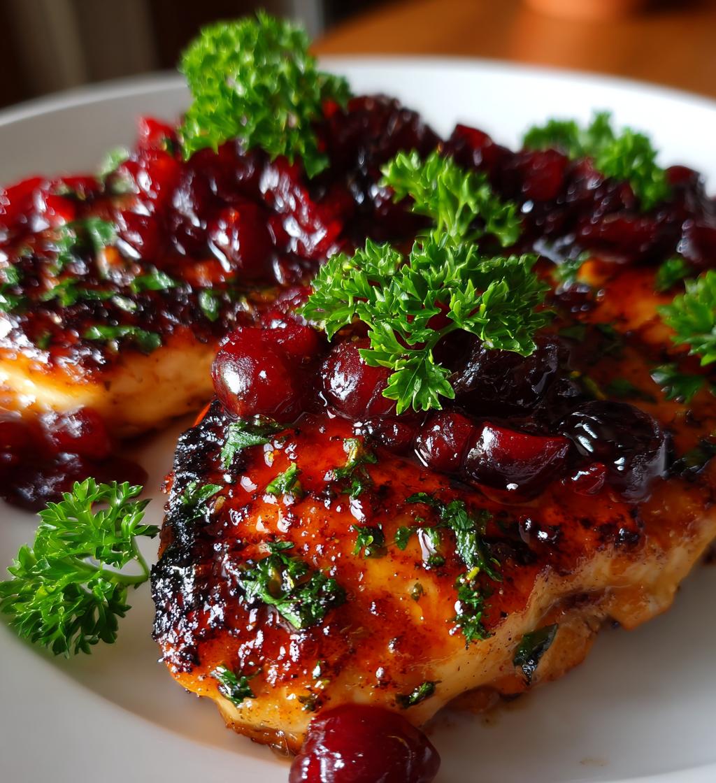 Cranberry Orange Glazed Chicken - detail 1