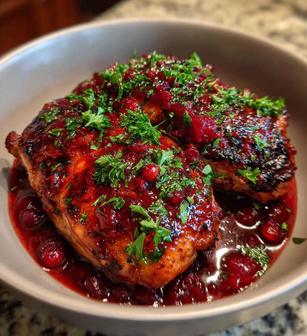 Cranberry Orange Glazed Chicken
