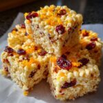 Cranberry Orange Rice Krispie Treats