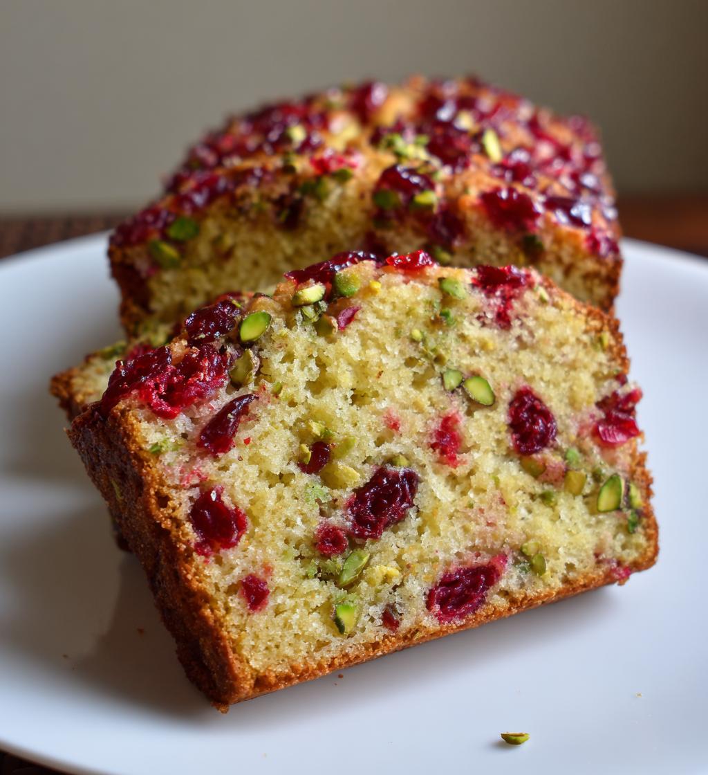 Cranberry Pistachio Bread - detail 1