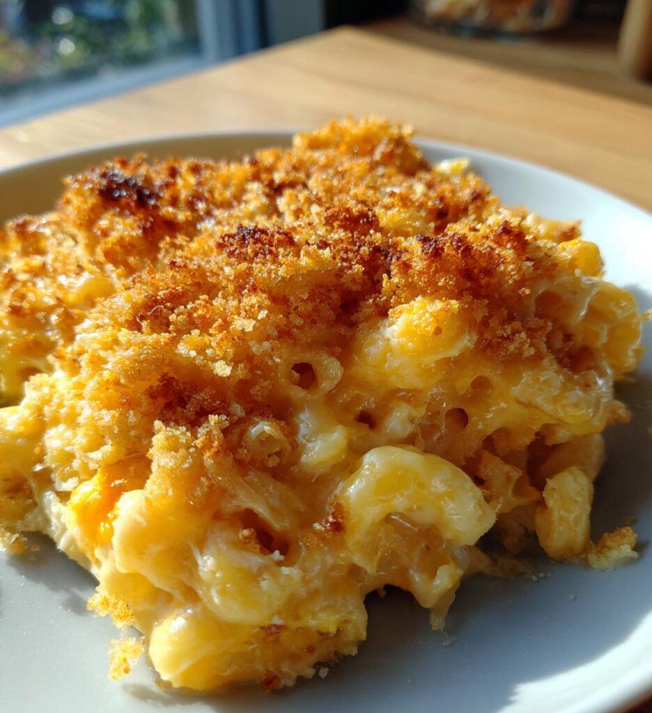 Creamy Baked Cheddar Mac-and-Cheese