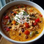 Creamy Chicken Fajita Soup