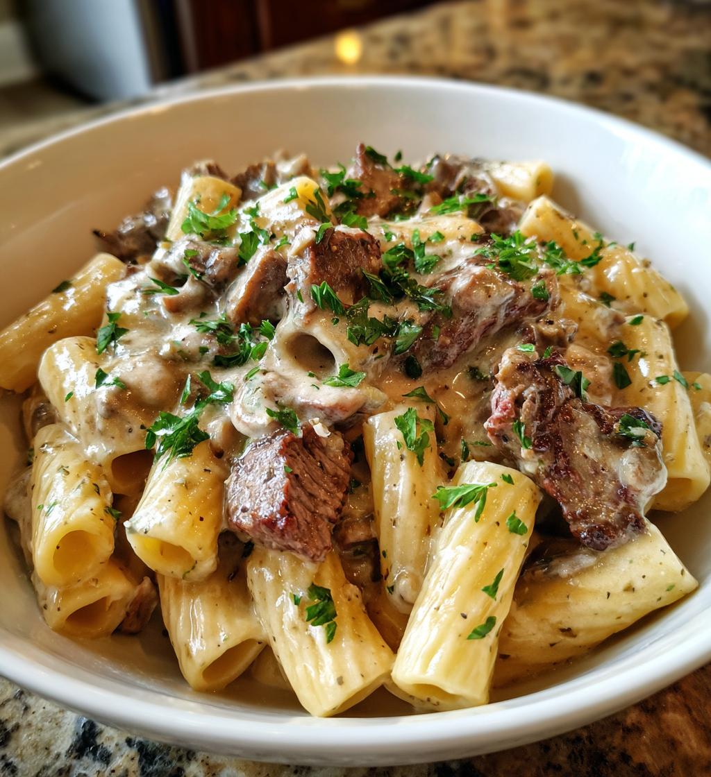 Creamy Garlic Butter Steak Rigatoni - detail 1