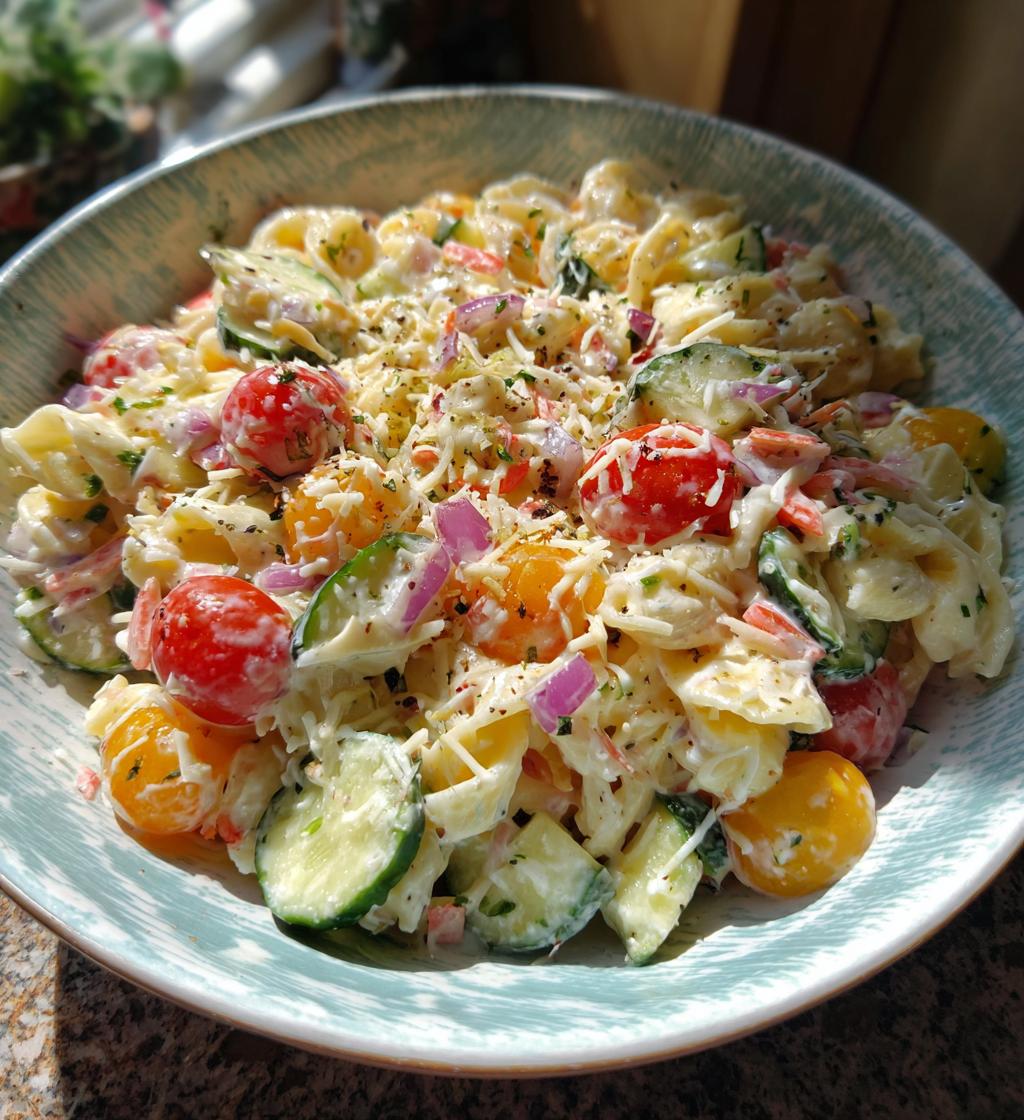 Creamy Lemon Parmesan Pasta Salad - detail 1