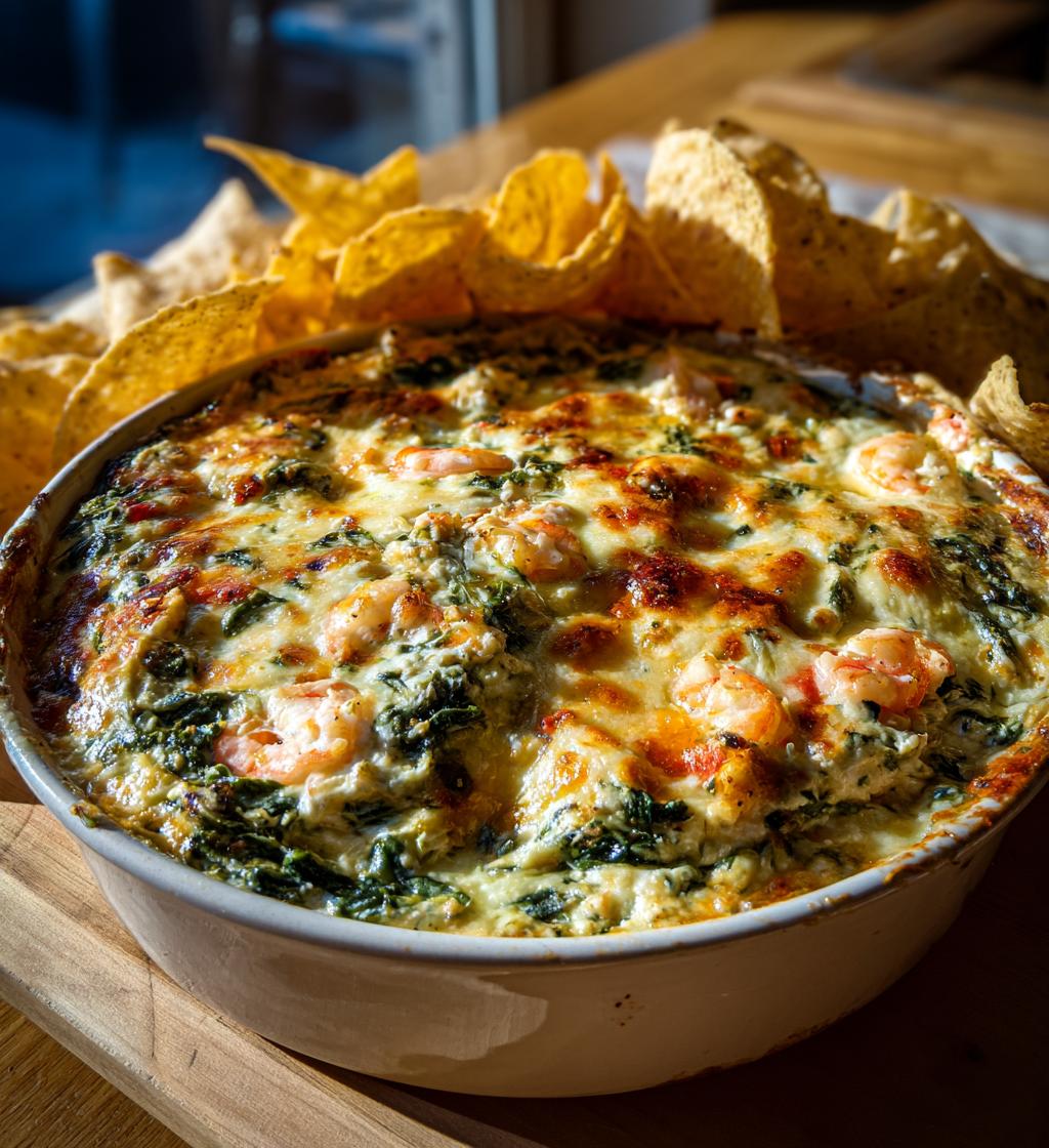 Creamy Seafood Spinach Dip - detail 1