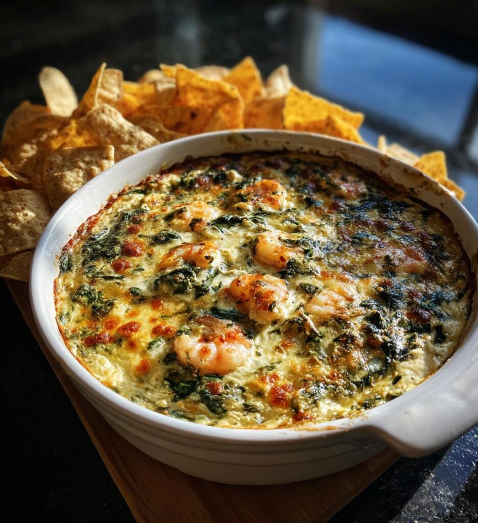 Creamy Seafood Spinach Dip