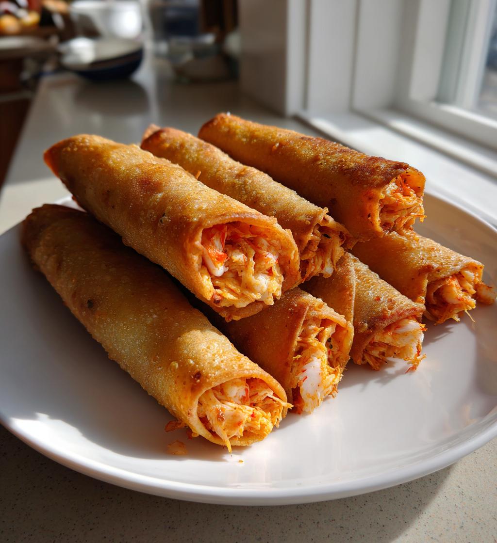 Crispy Crab And Shrimp Queso Taquitos - detail 1